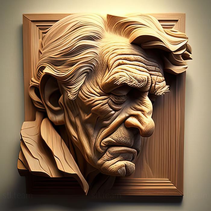 3D model Haddon Sundblom American artist (STL)